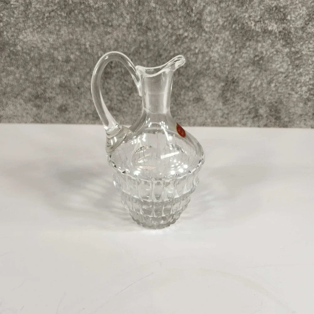 Genuine Lead Crystal Pitcher‎ Clear Handcut 24% PbO West Germany Vintage